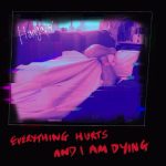 Artwork for this week's radio show. It features a photo of me with an atrocious hangover, under a blanket on the sofa. The caption reads "Everything hurts and I'm dying"