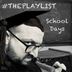#ThePlaylist The artwork for this week's episode, featuring me as a headmaster wearing a mortarboard, looking very stern in front of a blackboard.