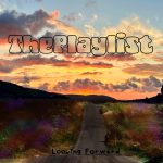 Lovely artwork created by @Troggie@beige.party It shows a road in the New Forest stretching towards the horizon. There's a beautiful sunset studded with fluffy clouds, over which reads "ThePlaylist" in a fat,opaque font. At the bottom, on the road, it says "Looking Forward" in a black font, with a shadow stretching towards the camera.