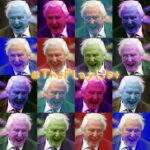 This week's theme-specific artwork. It's 16 repeated photos of Sir David Attenborough, all tinted different colours, like an Andy Warhol piece.